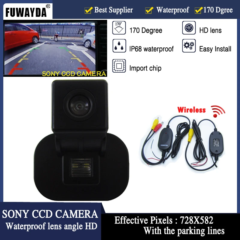 Автомобильная камера заднего вида FUWAYDA Беспроводная парковочная HD CCD для KIA FORTE