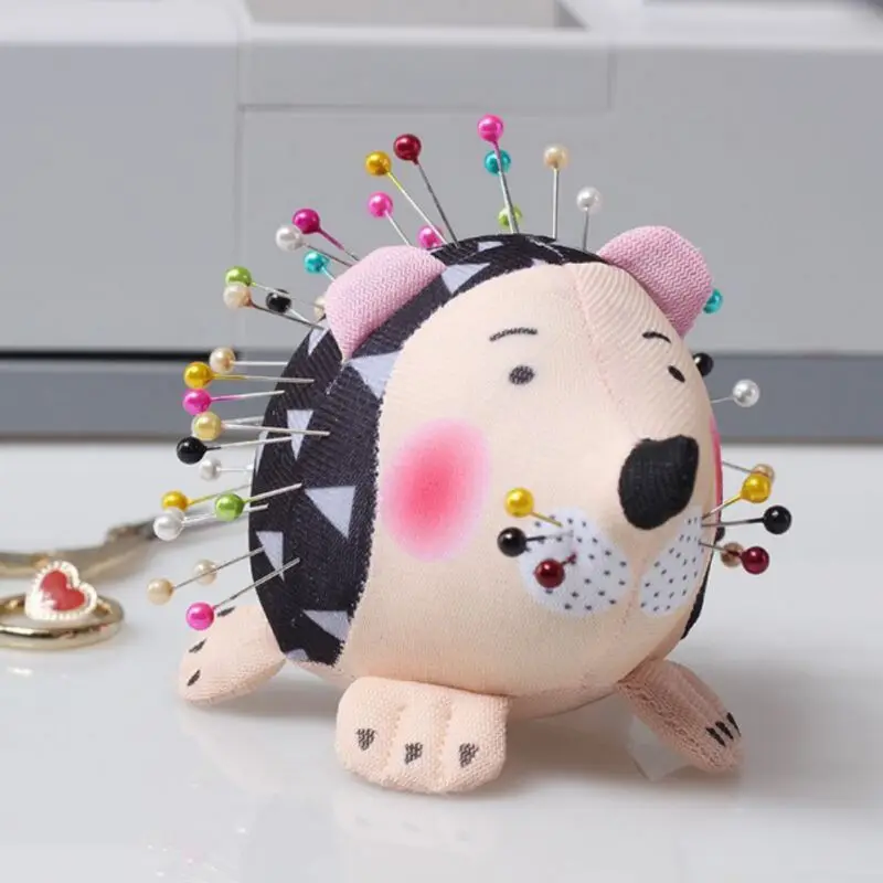 

Cute Pin Cushion Pin Cushion Hedgehog Shape Soft Fabric Pin Cushion Round Pins Quilting Holder Women DIY Handcraft Sewing Tool