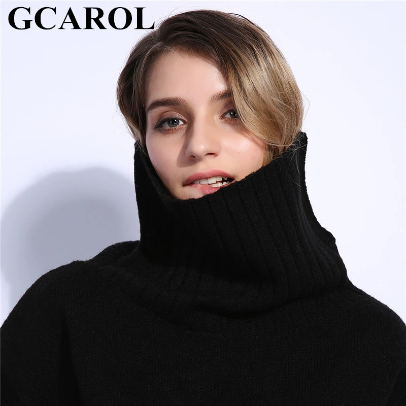 GCAROL 2018 New 20% Wool Women Turtleneck Sweater Streetwear GCAROL 2018 New 20% Wool Women Turtleneck Sweater Streetwear