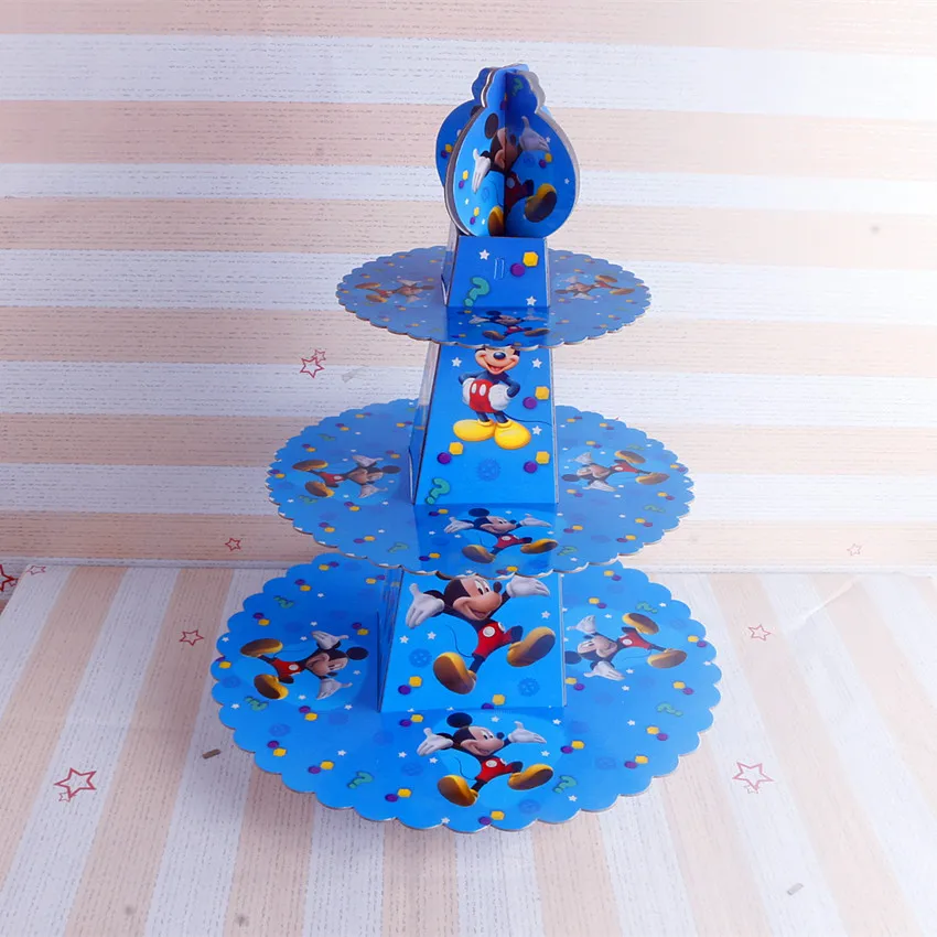 1pc cake stand 3 tier cupcake holder Mickey Minne Mouse Holder 24pcs