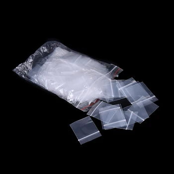 

1000pcs Clear Plastic Mini Ziplock Jewelry Bags Small More Thicker Crystal Packing Pouches Reusable Powder Zipper Lock Sack