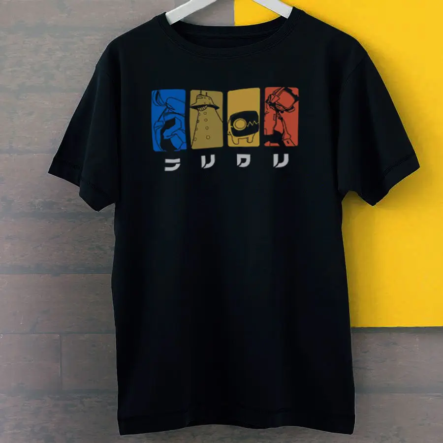 Flcl Fooly Cooly Minimalist Poster Color New Black Tees T-Shirt S-3Xl 2019 Fashion Short Creative Printed Men'S Tee Shirts |