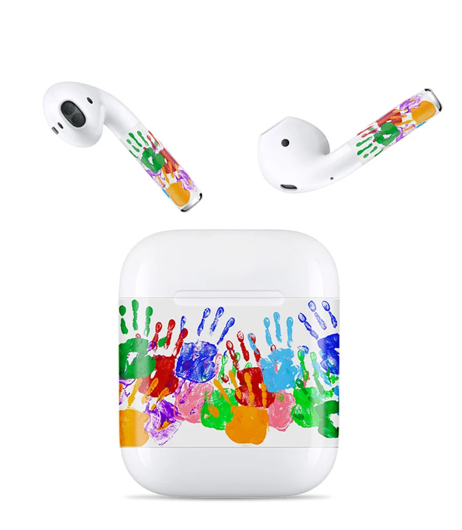 Набор аксессуаров для Apple AirPods Защитная Наклейка для кожи и анти-потерянный ремешок и ушной крючок для Airpods Bluetooth беспроводной наушник