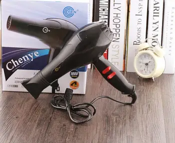 

Free Shipping 1Piece High-power 1600W Hot and Cold Hair drier + 1 piece of Universal Adaptor Professional Styling Accessory
