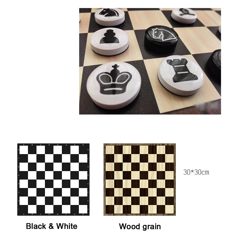 Exquisite EVA Solid Plastic Chess Set Portable Iron Floppy Disk Children Gift Puzzle Sticking To The Wall Glued Onto Board Games board game magnetic chess set foldable chess board table games folding chess board chess pieces and board