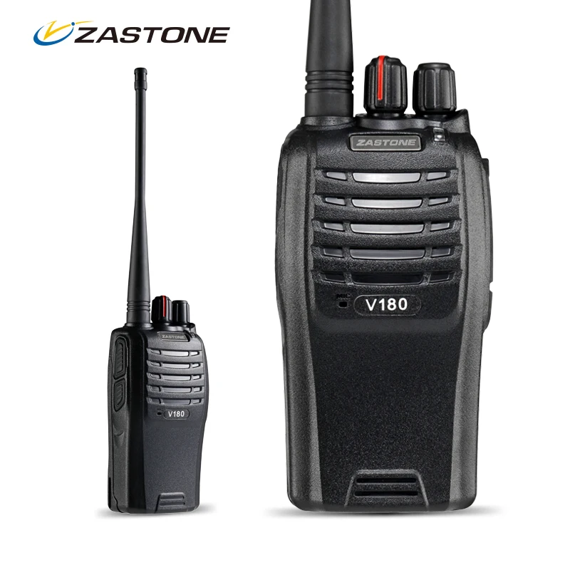 

Zastone V180 7W 2200mAh Li-ion Battery Professional Two Way Radio FM Transceiver UHF 400-470.975 MHz Walkie Talkie Radio Amador