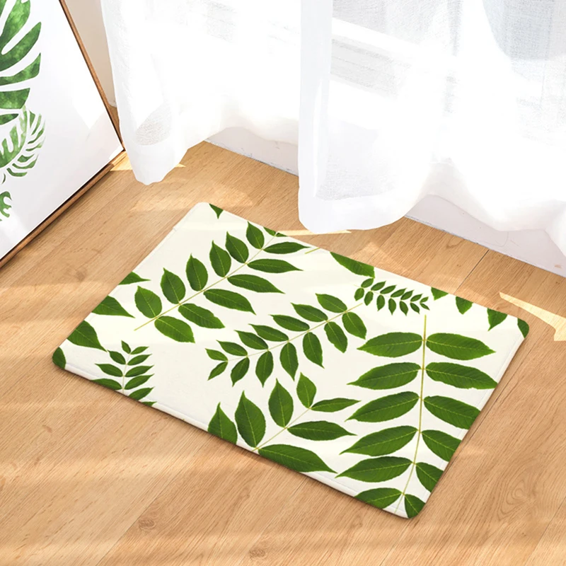 Colorful Cactus Green Plants Bath Mat Bathroom Carpet Bedroom Floor Rug Non-Slip