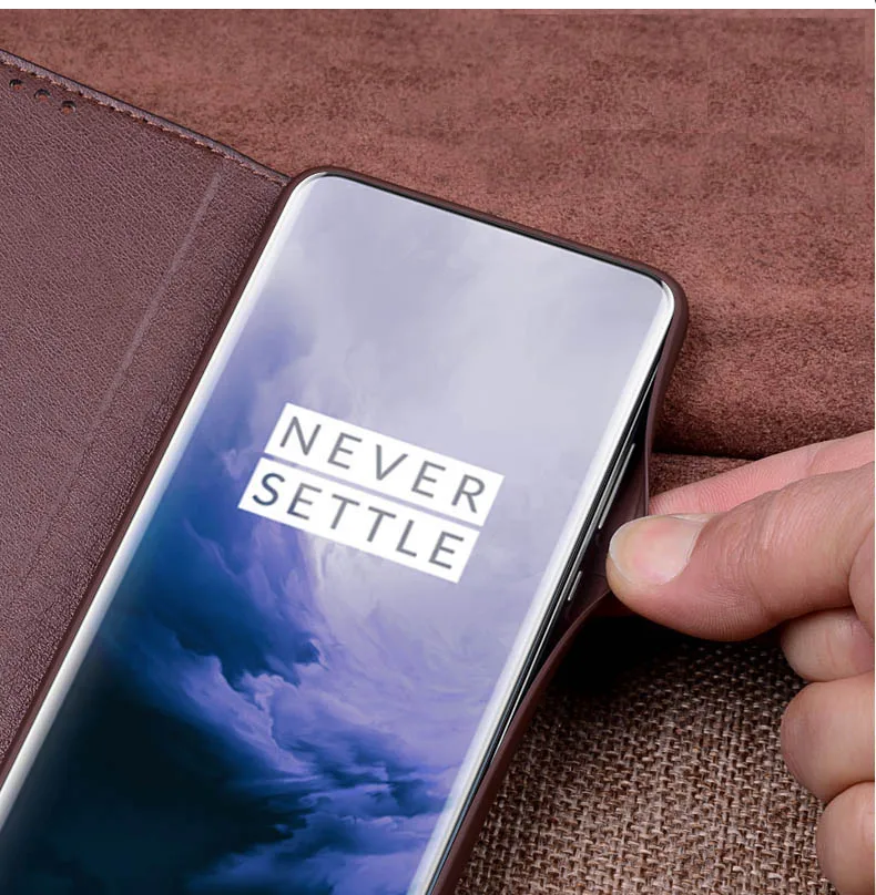 Натуральная коровья кожа чехол для телефона для oneplus 7 one plus 7 pro чехол s Magntic дизайн флип чехол книга для oneplus 7 pro кожа