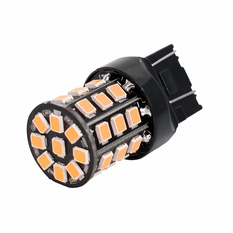 2 шт. супер яркий T20 7443 W21/5 Вт 33 светодиодный 2835 smd авто фары Задний противотуманный фонарь 21/5W Автомобильные фары дневного света белый цвет красный, желтый