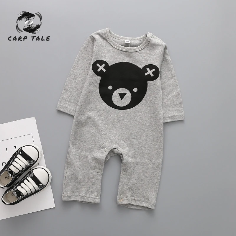 

Baby Siamese Tights Newborn Cartoon Printed Clothes Cotton Body Baby Long Sleeve 2019 Autumn Baby Boy Girl Clothes Baby Set