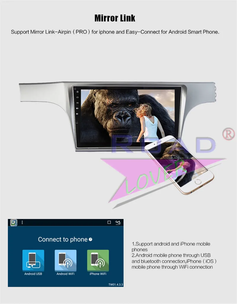Sale Roadlover Android  8.1 Car Media Center Radio For VW Lavida 2012 Stereo GPS Navigation Automagnitol 2Din Player Octa Core NO DVD 10