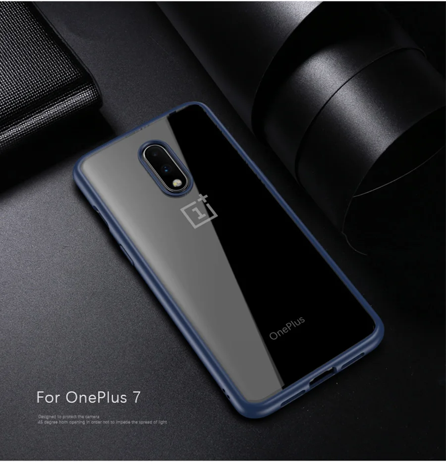 Для OnePlus 7 Pro Чехол антидетонационный прозрачный акриловый усиленный TPU RIJOW Мягкий силиконовый чехол One Plus 7 Pro Coque 1+ 7