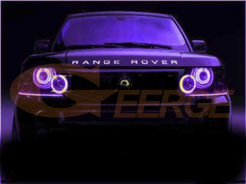 RGB angel eyes Land Rover Range Rover L322 Sport 2002 2003 2005 2006 2007 2008 2009(14)