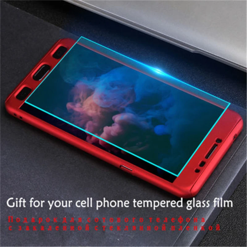 360 Full Cover Hybrid Case And Tempered Glass For Samsung J6 2018 J7 J5 J3 Pro 2017 Phone Galaxy J2 2016 DYee |