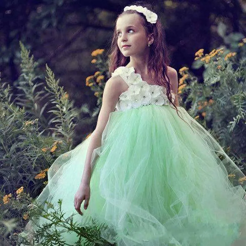 mint green toddler flower girl dress
