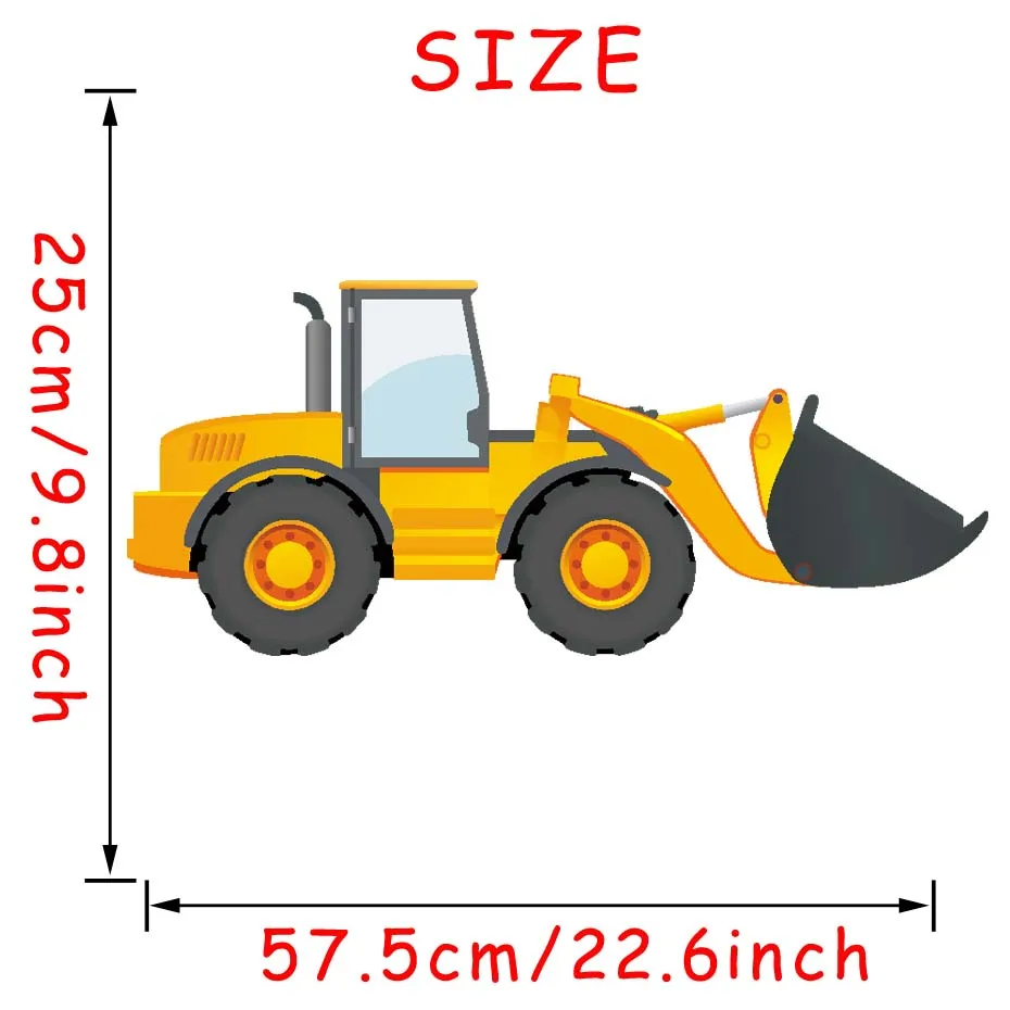 Наклейки на стены с изображением мультипликационного грузовика, трактора, дорожного движения, детская комната, Наклейки на стены, Наклейки на двери, сделай сам, водонепроницаемые обои, художественная Фреска, домашний декор