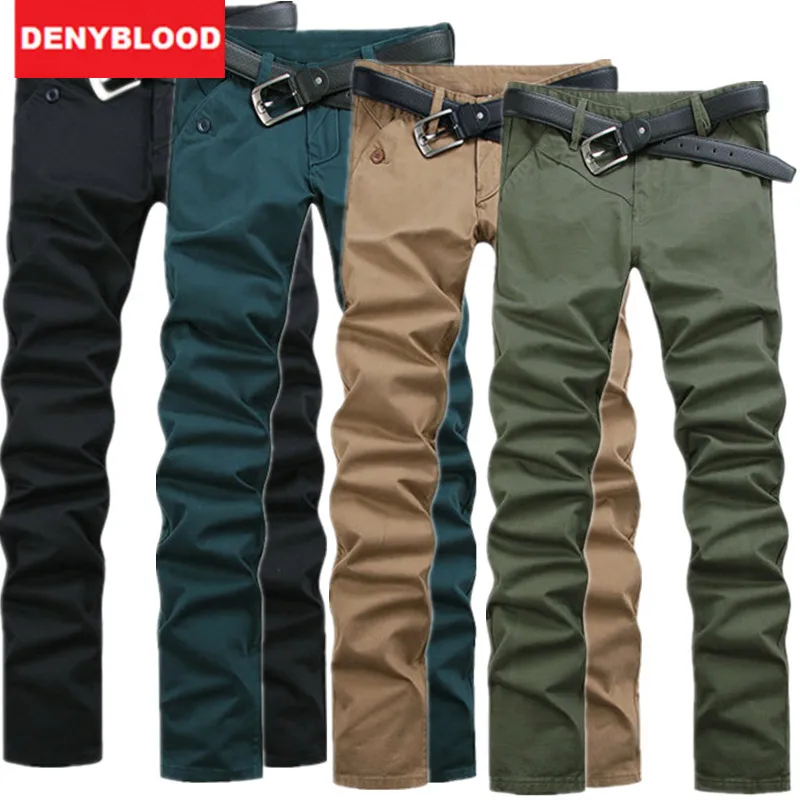 Men's Casual Chino Pants Chinos Men Chinos Trousers 3 Colors Khaki ...