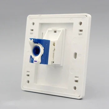 

Wall Socket Plate Single Port Rotate CAT6 Outlet Panel Faceplate RJ45 Home Office Plug Adapter