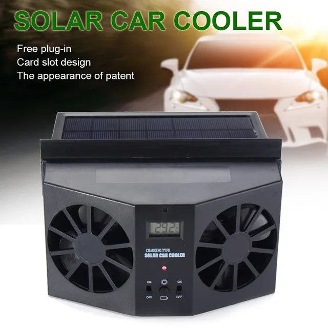 Kroak Solar Ed Car Fun Auto Window Air Vent Dual Fan Exhaust Kroak Solar Ed Car Fun Auto Window Air Vent Dual Fan Exhaust Gills Ventilation System