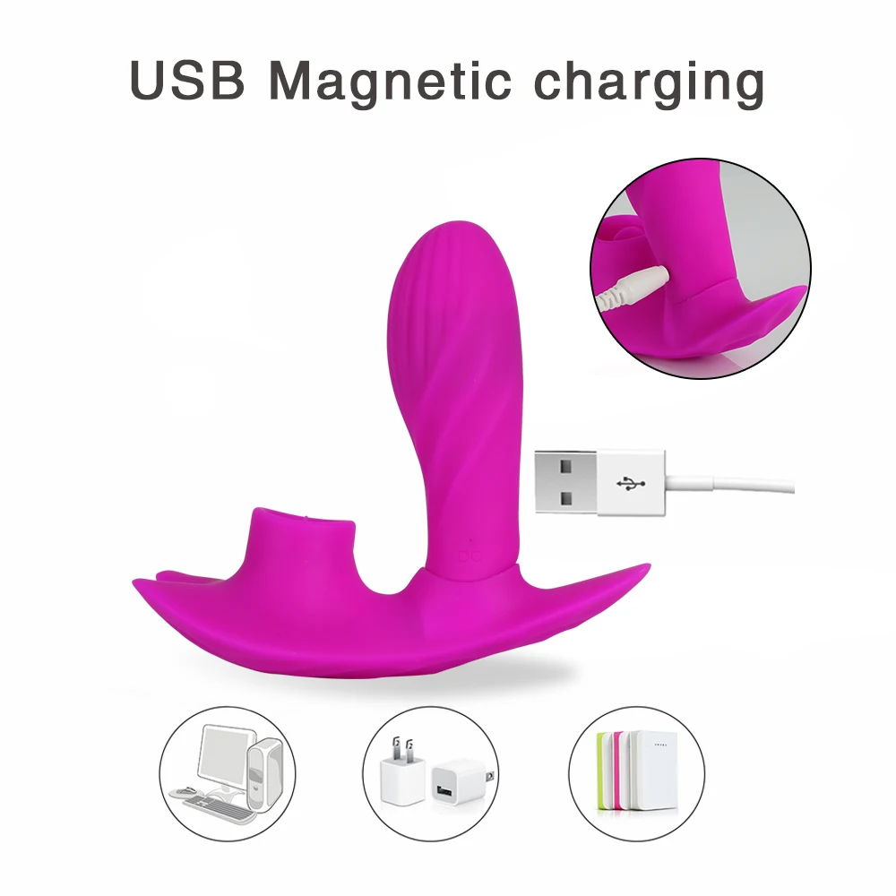 Wearable Butterfly Dildo Vibrator for Women G Spot Clitoris Stimulate Wireless Remote Control Heating Vibrator Sex Toy For Adult (14)