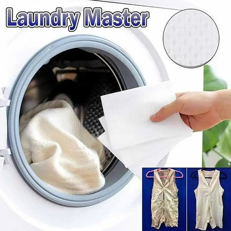 

Dyeing Cloth Washing Machine Use Mixed Dyeing Proof Color Absorption Sheet Anti Dyed Cloth Laundry Papers Color Grabber Cloth