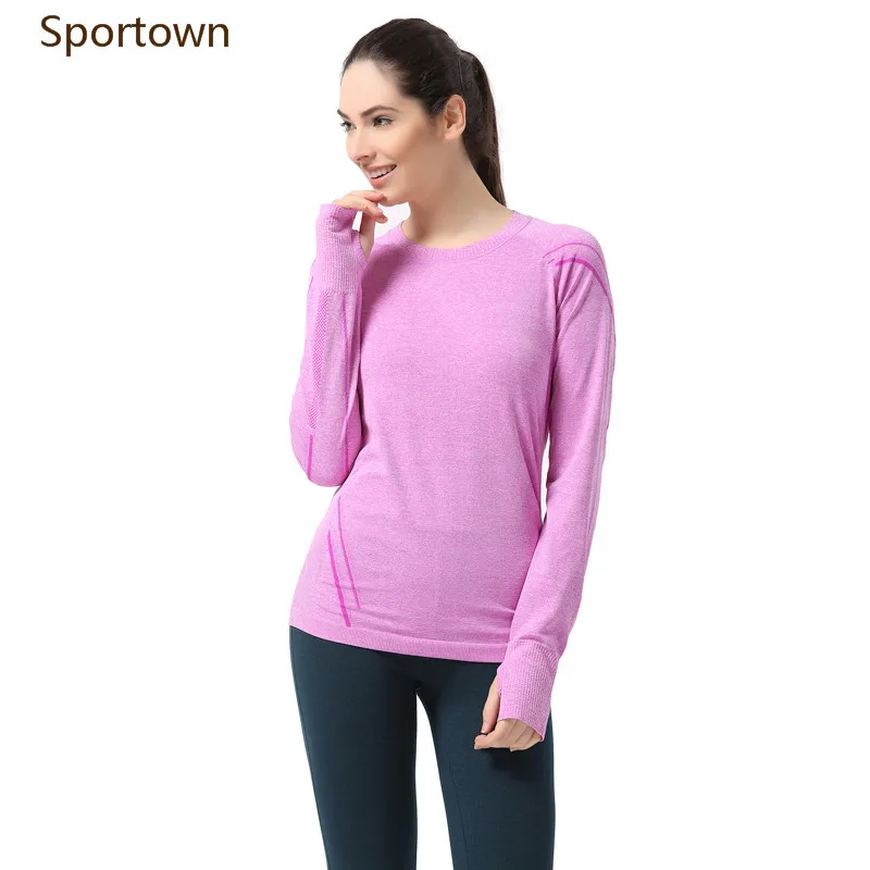 Women S Yoga Clothes Purple Running Elastic Polyester Breathable