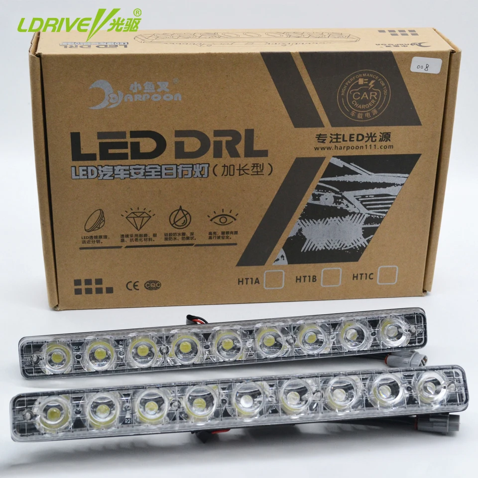 2016 New Hot Sales Super Bright White LED Daytime Running Light Metal Housing Fog Lamp LED