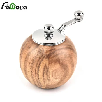 

Salt and Pepper Mill, Solid Wood Pepper Mill with Strong Adjustable Ceramic Grinder Manual Seasoning Mill Kitchen Cooking Tools