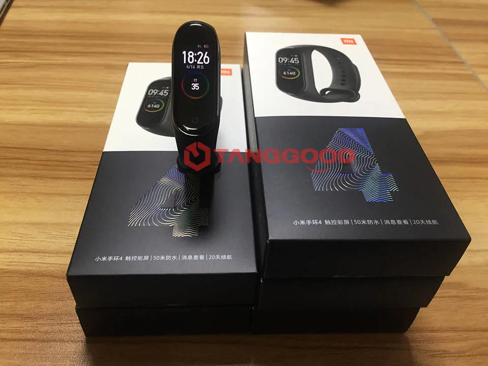 Xiaomi mi смарт-браслет 4 цветной сенсорный экран музыкальный пульсометр mi Band 4 стандарт и NFC две версии