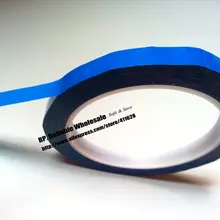 10 рулонов 10 мм* 66 м* 0.06 мм ПЭТ анти-пламя высокая Температура изоляции Клей Майларовый Клейкие ленты для Трансформатор Обёрточная Бумага Синий