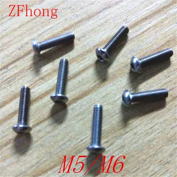 

20PCS iso7380 M5 M6 pure titanium button head socket screw TA2
