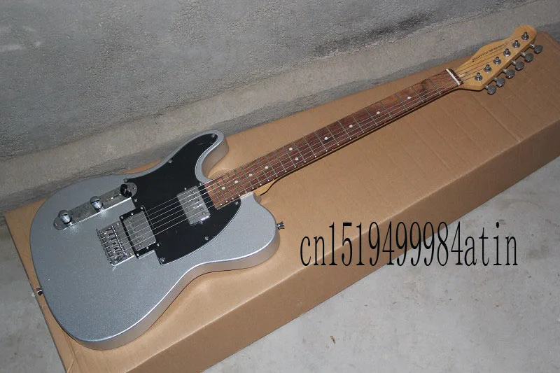 

Top quality custom 6 Strings Left Hand F Telecaster silver P90 Pickup Electric Guitar  @22