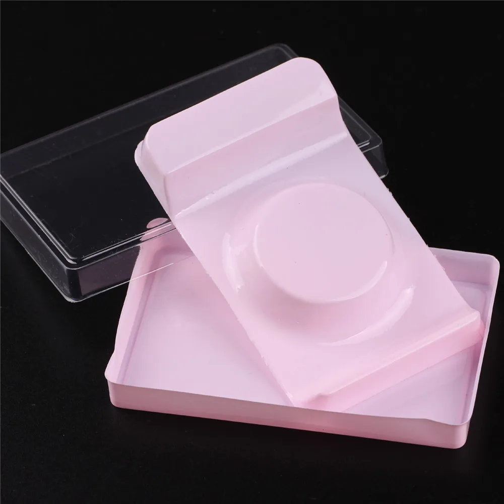 

10 Sets/Lot False Eyelash High Quality Eyelash Boxes Transparent Empty Lash Case Reuseable Plastic Pink Card Box Dropshipping