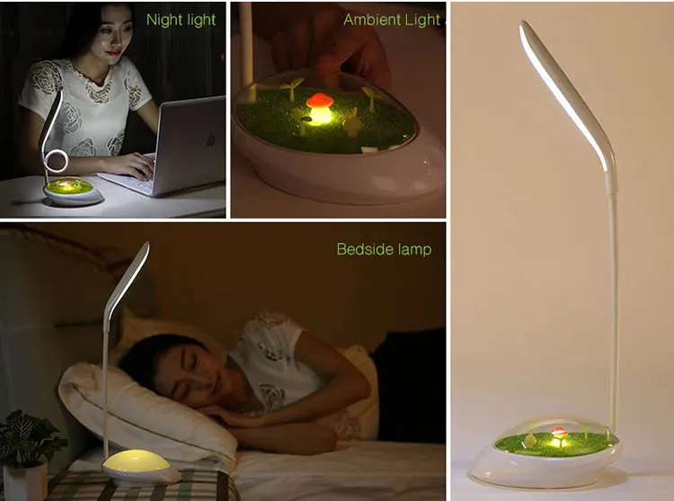 DE.SOUL Desk Lamps LED Bed Reading Book Light Desk Lamp USB Charging Table Lamp Desk Lamps Led Table Light Table Touch 3 Modes 03