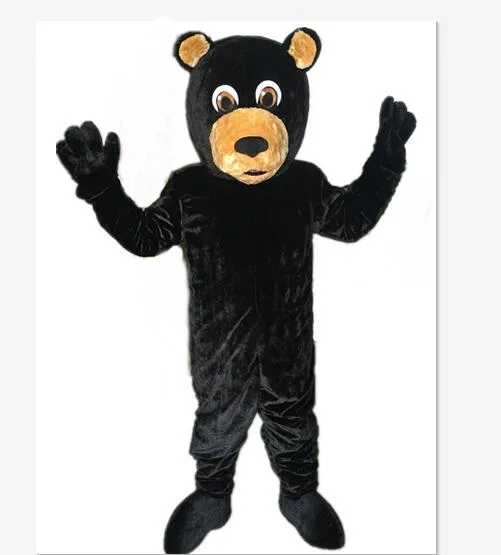 

2019 High quality black bear mascot costume adult size factory custom 100% Real photos free shipping
