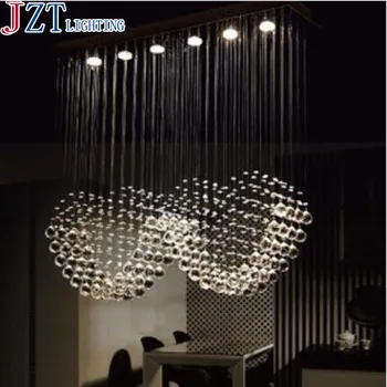

Modern Luxury Lustre Crystal Chandeliers GU10 Weight 16kg Double Heart Shape Crystal Pendant Lamps Living Room Ceiling Lamp