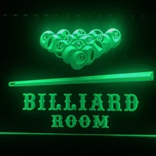 S082 бильярдный номер пивной бар светодиодный световой знак