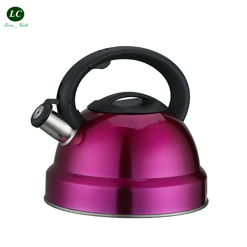 

3L Inox Kettle Pot Stainless steel Whistling Kettle thickening Flat bottom Canteen Jug Sound Tea Kettle Coffee Cooking Colorful