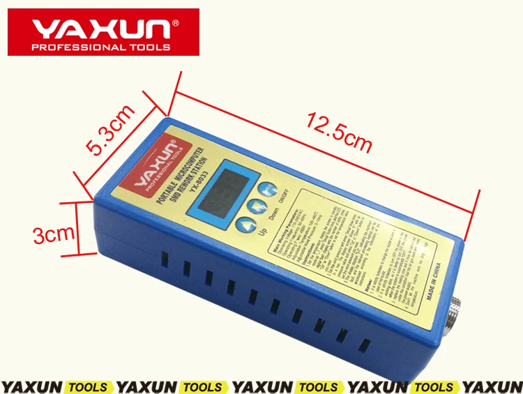 YAXUN YX8033 портативный микрокомпьютер SMD паяльная станция мини-пистолет горячего воздуха для ремонта мобильных телефонов