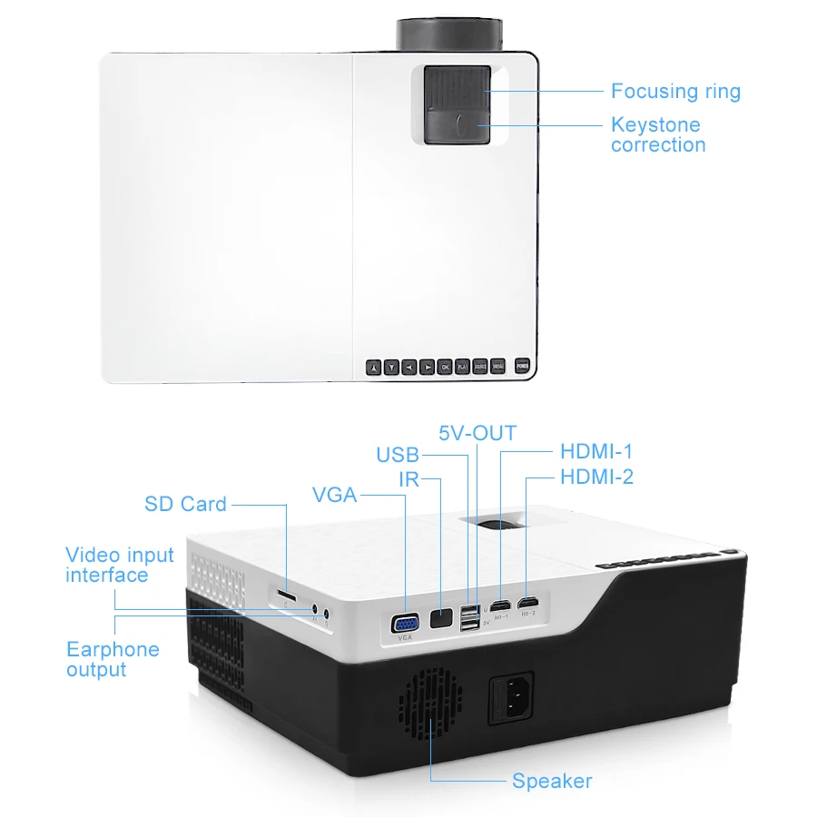 TouYinger M18 проектор 1080p Разрешение 5500 люмен, Android AC3 опция, светодиодный видеопроектор домашний кинотеатр Full HD кинопроектор