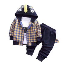 Autumn Baby Set Cartoon Tracksuit Children Boy Girl Cotton Zipper Jacket Pants 3Pcs/Sets Kids Leisure Sport Suit Infant Clothing цена Autumn Baby Set Cartoon Tracksuit Children Boy Girl Cotton Zipper Jacket Pants 3Pcs/Sets Kids Leisure Sport Suit Infant Clothing цены онлайн