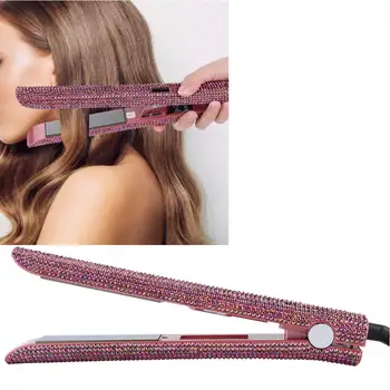 

Aluminium Electric Hair Straightener LCD Curly Hair Styling Tools Professional Fast Heating Flat Iron