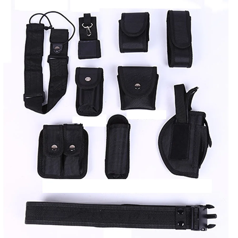 

ROCOTACTICAL Tactical Gun Belt with Pistol Holster Police Equipment System for Security Guard SWAT Utility Pistol Belt Kit
