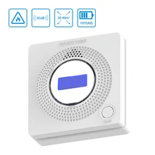 Датчик угарного газа ЖК-датчик оксида углерода детектор угарного газа датик угарного газа 85дб сирена звук независимый сигнал тревоги детектор домашней безопасности