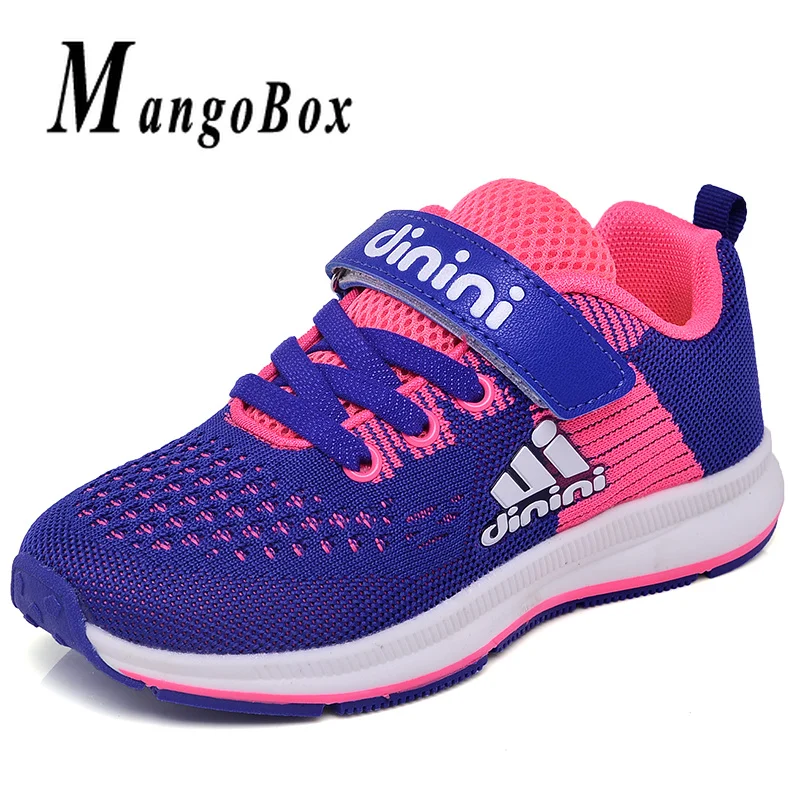 Kids Boys Sport Trainers Children Sneakers for Girls Sport Shoes Boys Mesh Kids Black Color Shoes Non-Slip Running Shoes Kids