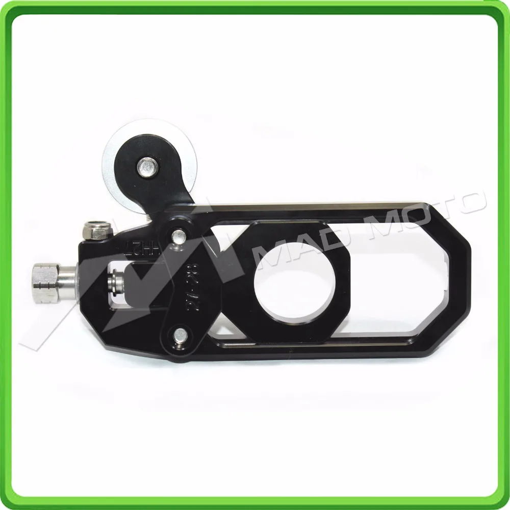Aluminum motorcycle Chain Tensioner Adjuster with spool fit for YAMAHA R1 YZF R1 2004 2005 YZF-R1 04 05 Black (8)