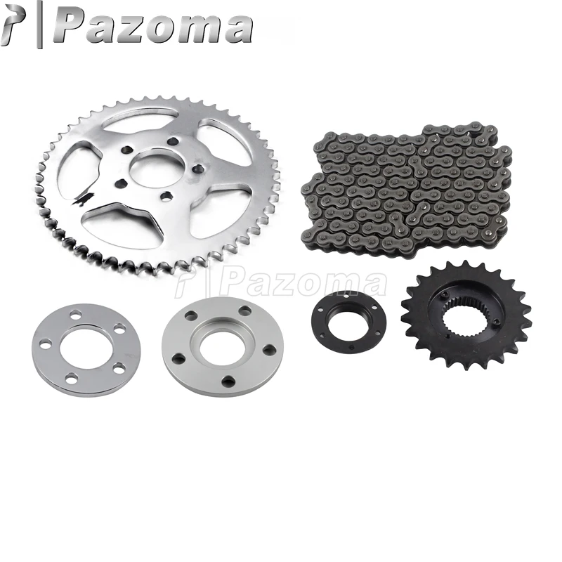 

Motorcycle Chain Drive Transmission Sprocket Conversion Kit Drive Conversion Kits for Harley Sportster XL883 1200 2000 - 2017