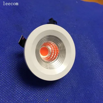 

20pcs/lot Mini Led Downlight White Round Ceiling Spot Lights dc12v AC230V Panel Light Recessed Aluminum Lamp Warm