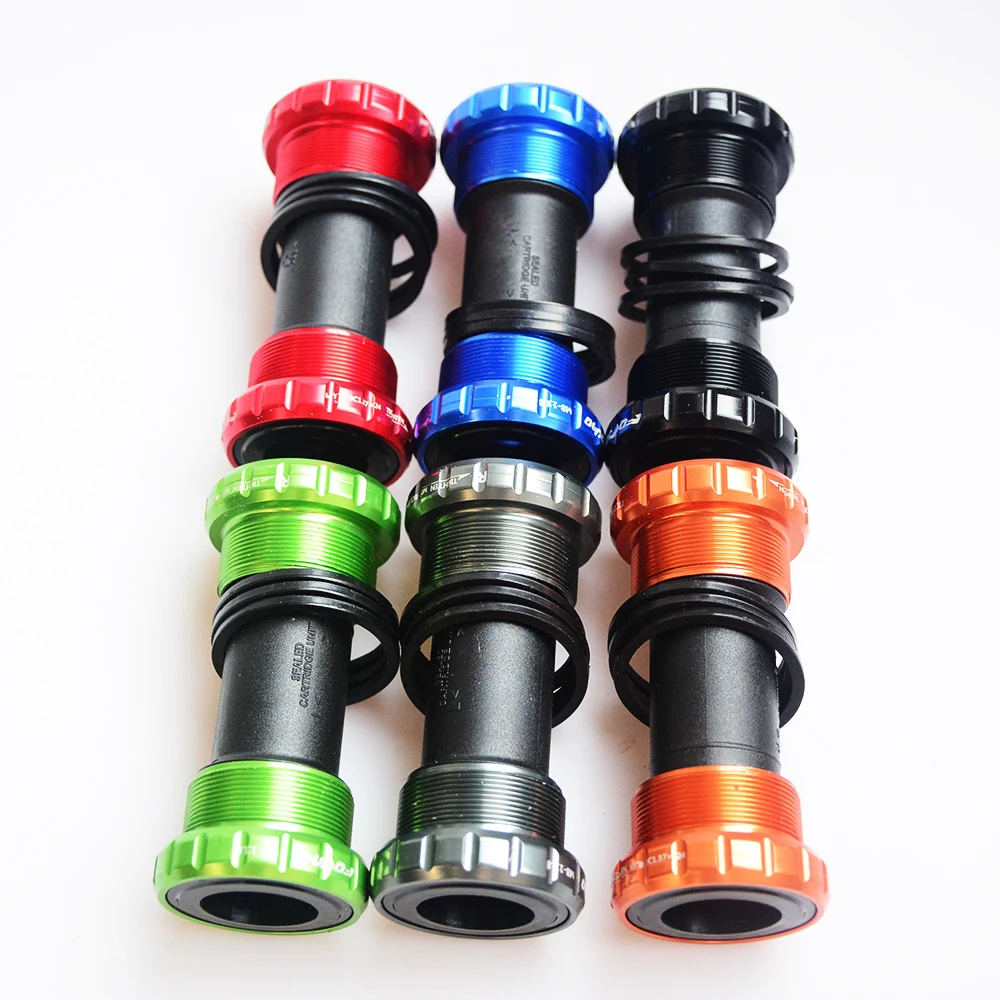 

Bicycle Hollow Aluminum Alloy Axis Threaded Riding Threaded Shaft Bicycle Bearing Bottom ceramic bearings bottom bracket