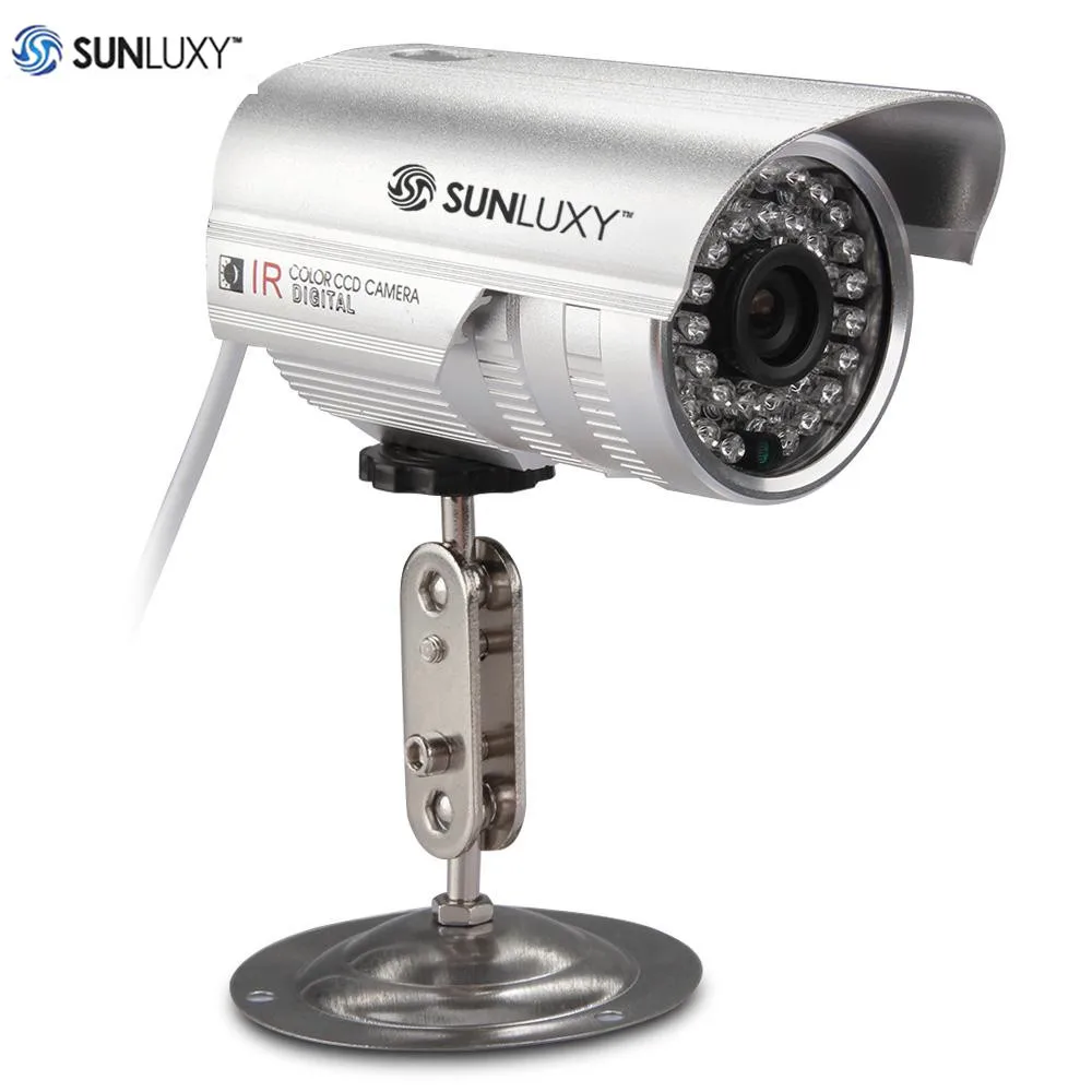 SUNLUXY 1 4 CMOS CCTV Camera Surveillance 700TVL Waterproof font b Outdoor b font Video Camera